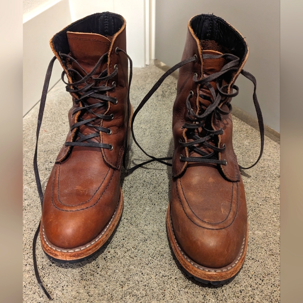 Red wing heeled boot amber size 7.5